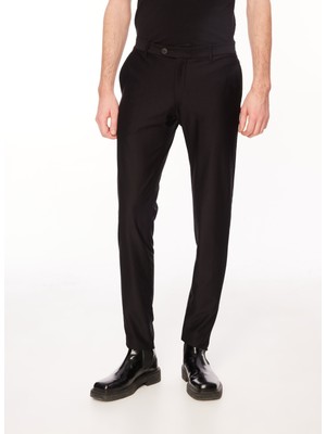 Tombolini Standart Bel Normal Paça Slim Fit Siyah Erkek Pantolon PS34_IYQR