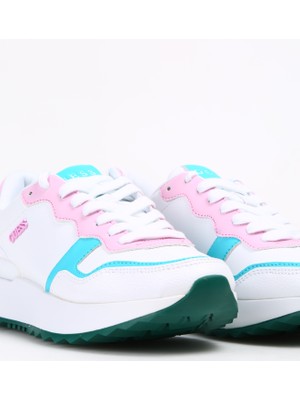 Guess Beyaz - Pembe Kadın Sneaker FLPVN2ELE12WHIPI