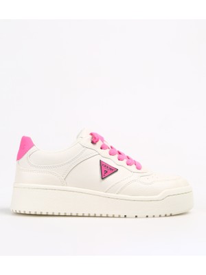 Guess Beyaz - Pembe Kadın Sneaker FLPMIRELE12WHIPI