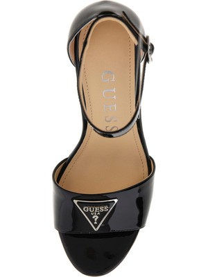 Guess Siyah Kadın Deri Topuklu Ayakkabı FLPSETPAT03BLACK