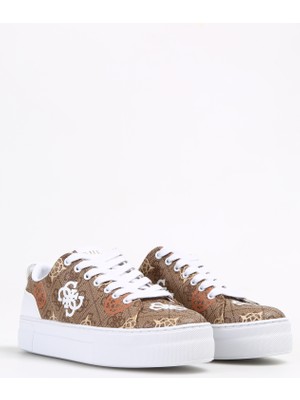 Guess Kahve - Bej Kadın Sneaker FLPGN4FAL12BEIBR