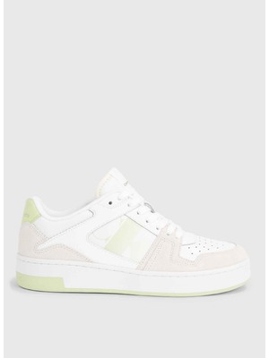 Calvin Klein Beyaz Kadın Süet Sneaker YW0YW0144602U