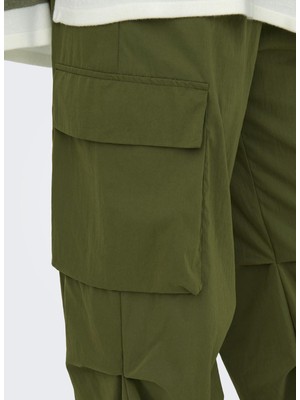 Only Yüksek Bel Rahat Yeşil Kadın Pantolon Onlocean Cargo Pant Otw