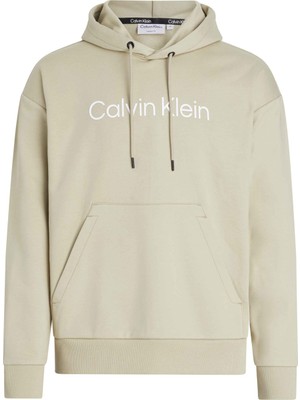 Calvin Klein Kapüşon Yaka Yeşil Erkek Sweatshırt K10K111345LEB