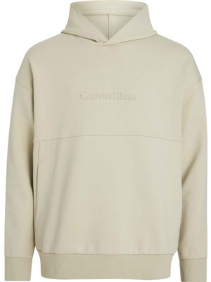 Calvin Klein Kapüşon Yaka Yeşil Erkek Sweatshırt K10K112746LEB