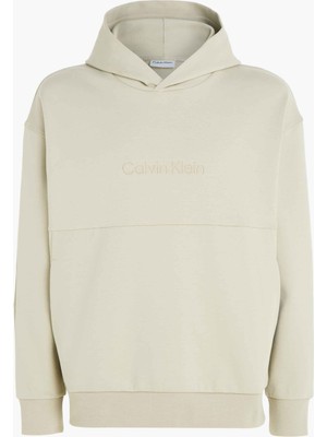 Calvin Klein Kapüşon Yaka Yeşil Erkek Sweatshirt K10K112746Leb