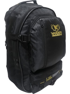 Tekno Trust Wander 50 Litre Siyah Çok Gözlü Yürüyüş-Seyahat-Okul-Dağcı-Trekking-Kampçı Sırt Çantası