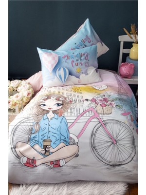 İssimo Cozy Girl Dijital Ranforce Nevresim Takımı Tek Kişilik 160*220