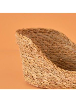 Bella Maison Berry Hasır Oval Sepet Naturel (24 x 14  cm )