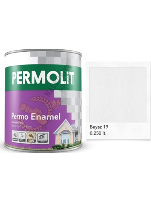 Permolit Enamel Sentetik Yağlı Boya Beyaz 0.250 Lt.