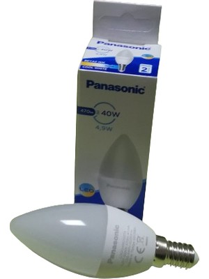 Panasonic 4,9W LED Ampul E14 Duylu Sarı Işık 10 Lu Paket