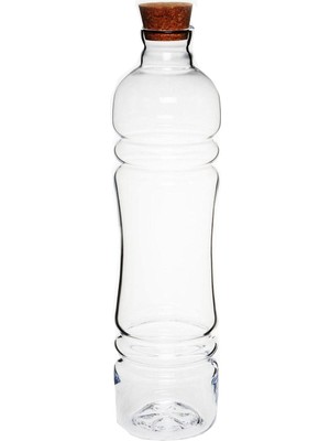 Paşabahçe El İmalatı Kristal Ortası Bazık Cam Şİşe 1 Adet 23066