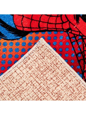 Taç Lisanslı Spiderman Web Halı - 80X120 cm