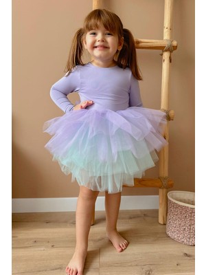 Le Mabelle Lila  Tütü Etekli Kız Çocuk Balerin Elbise - Miranda