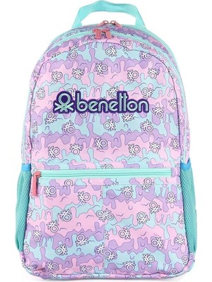 United Colors Of Benetton 03667 Okul Çantası Ortaokul Lise Ilkokul Öğrenci Çantası Kız Pembe