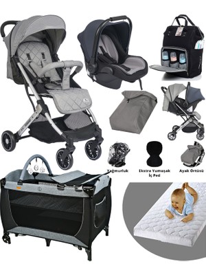 Baby Home 9 In 1 Yeni Doğan Full Takım Lorelli Fiorano Travel Sistem Kabin Bebek Arabası Baby Home 560 Park Yatak Beşik