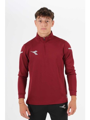 Diadora Alto Antrenman Eşofmanı Tek üst Bordo 3