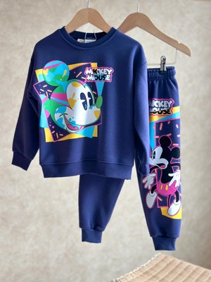 Orca Kids Fashion 2-8 Yaş Aralığı Mickey Mause Baskılı Eşofman Takım