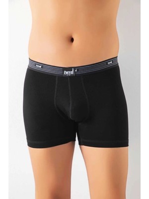 Hmd 420X6 Erkek 6'lı Modal Boxer-Siyah
