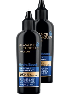 Avon Advance Techniques Hydra Boost Nemlendirici Durulanmayan Saç Bakım Kremi 50 Ml. Ikili Set