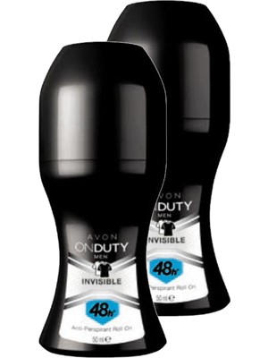 Avon Onduty Invisible Erkek Rollon 50 Ml. Ikili Set