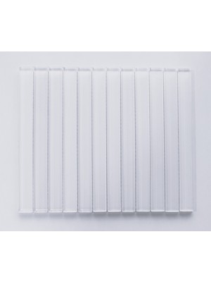 MozaiKristaL Mutfak Tezgah Arası, Banyo, Havuz, Sauna, Spa, Wc, Tüm Iç ve Dış Mekan Yüzeyleri Için Kristal Cam Mozaik. Cam Ölçüleri: 23X248X6 Mm. File Ölçüsü: 25X30 Cm. ( 1 Kutu=13 File Karo=1 M2 Fiyatıdır. )