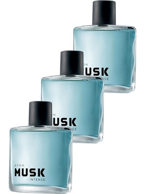 Avon Musk Intense Erkek Parfüm Edt 75 Ml. Üçlü Set