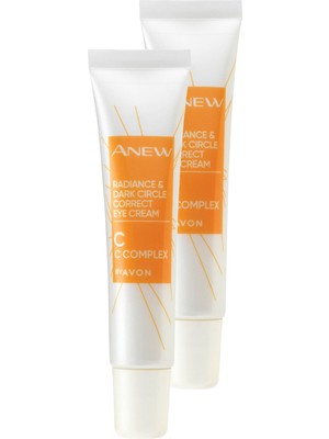 Avon Anew Radiance Koyu Halkalar Için Göz Kremi 15 Ml. Ikili Set