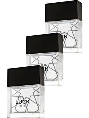 Avon Luck Erkek Parfüm Edt 30 Ml. Üçlü Set