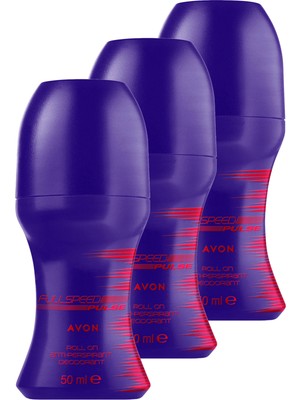 Avon Full Speed Pulse Erkek Rollon 50 Ml. Üçlü Set