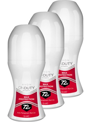 Avon Onduty Max Protection Kadın Roll-On 50 ml Üçlü Set