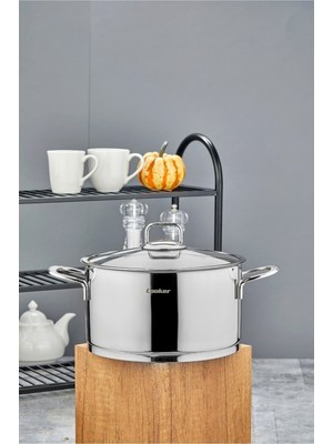 Wonder Cooker 24 cm Bomonti Çelik Derin Tencere