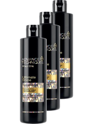 Avon Advance Techniques Parlaklık Veren Şampuan 400 Ml. Üçlü Set