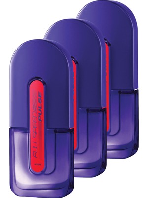 Avon Full Speed Pulse Erkek Parfüm Edt 75 Ml. Üçlü Set