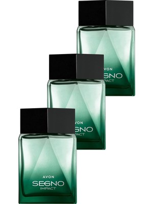 Avon Segno Impact Erkek Parfüm Edp 75 Ml. Üçlü Set