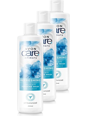 Avon Care Intimate Refreshing E Vitamini Içeren Dış Genital Bölge Temizleyici 250 Ml. Üçlü Set