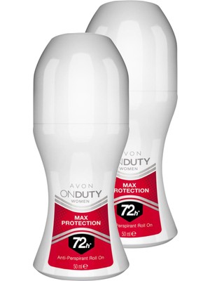 Avon Onduty Kadın Rollon 50 ml Max Protection 72 Saat Koruma İkili Set