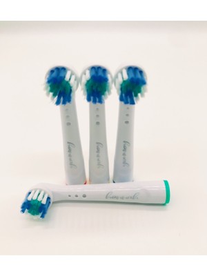 Hannah Diş Fırçası Yedek Başlık Orta Sertlikte 4'lü Paket Renkli Seçeneklerle