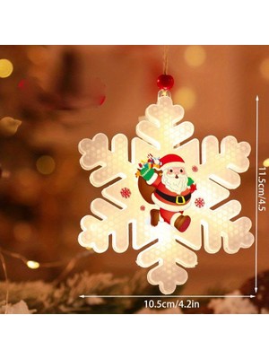 SD Works Dekoratif Ledli Yılbaşı Süsü Christmas Curtain Lights Yılbaşı Aydınlatma Kar Tanesi