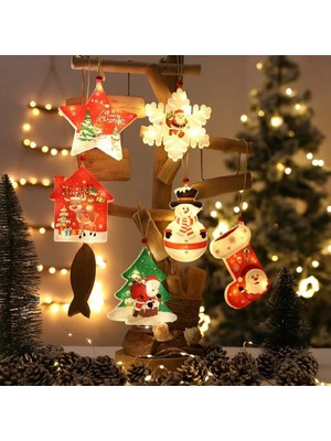 SD Works Dekoratif Ledli Yılbaşı Süsü Christmas Curtain Lights Yılbaşı Aydınlatma Led Yılbaşı Çorap