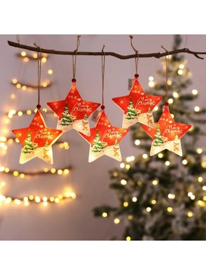 SD Works Dekoratif Ledli Yılbaşı Süsü Christmas Curtain Lights Yılbaşı Aydınlatma Led Yıldız