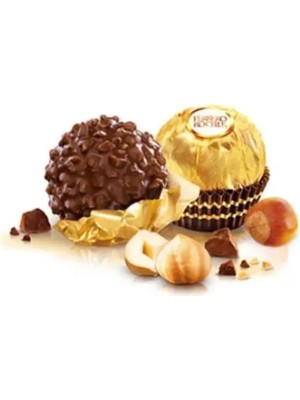 Ferrero Rocher T16 Fındıklı Truffle 16 Lı Çikolata Gold Rocher 200 gr x 2 Paket