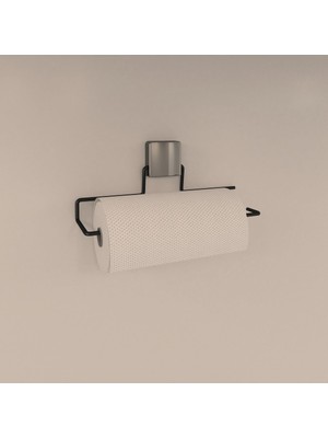 Decorev Dekoratif DC-4776 Krom Rulo Havlu Askı Modern Banyo Aksesuarı