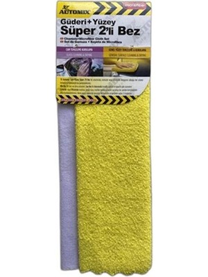 Automix 44720 Güderi+Mikrofiber Süper Bez 2li
