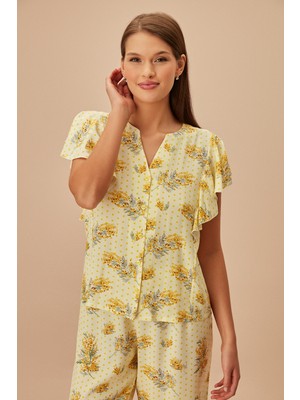 Suwen Yelena Maskülen Pijama Takımı
