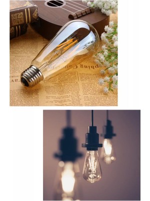 Osram Vintage 1906 4W (37W) Armut Rustik LED Ampul Sarı Işık