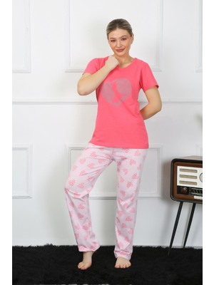 Akbeniz Kadın Kısa Kol Penye Pijama Takımı 4211