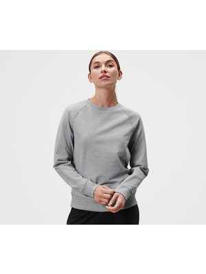 Tchibo Yoga Sweatshirt, Kırçıllı Gri