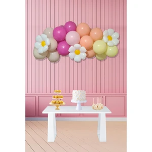 Papatya Tema Balon Zinciri Papatya Doğum Günü Balon Seti 30 Parça