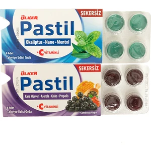 Pastil Kara Mürver + Aserola + Çinko + Propolis 8 Adet